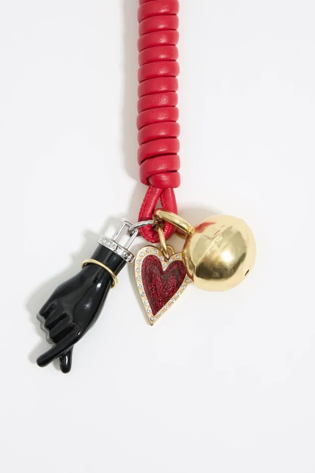 Red Heart Bag Charm Red Women Bimba Y Lola Bag Charms
