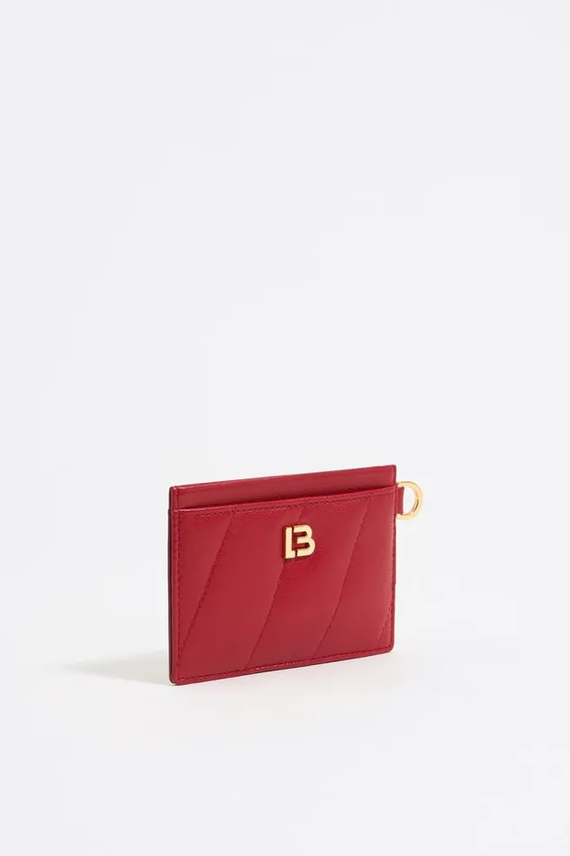 Red Leather Card Holder Red Women Bimba Y Lola Card Holders