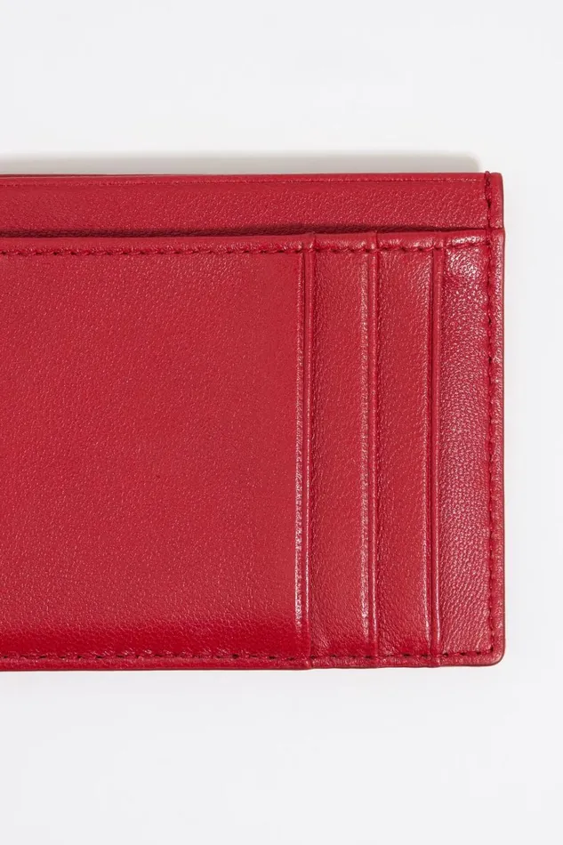Red Leather Card Holder Red Women Bimba Y Lola Card Holders