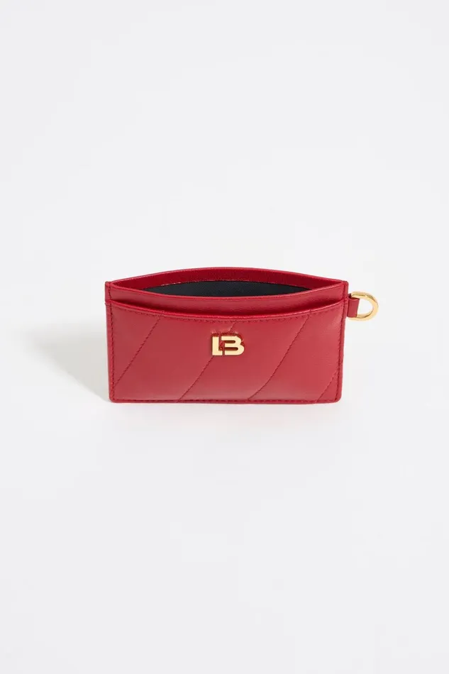Red Leather Card Holder Red Women Bimba Y Lola Card Holders
