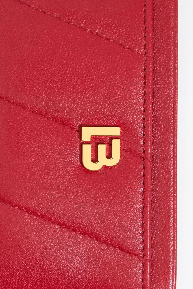 Red Leather Card Holder Red Women Bimba Y Lola Card Holders