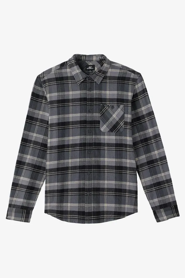 REDMOND PLAID STANDARD FIT LONG SLEEVE SHIRT Graphite Men O039NEILL Clothing