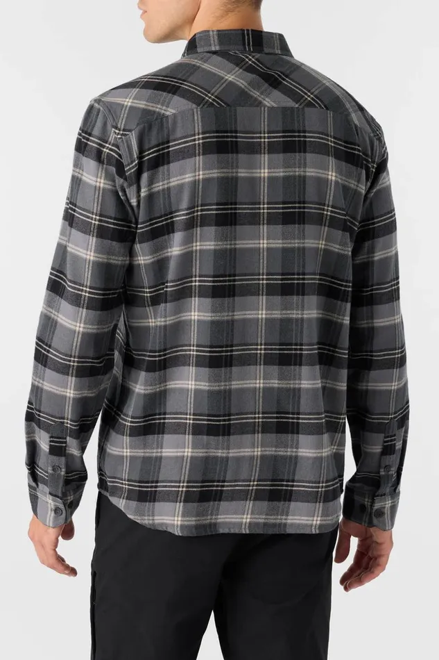 REDMOND PLAID STANDARD FIT LONG SLEEVE SHIRT Graphite Men O039NEILL Clothing