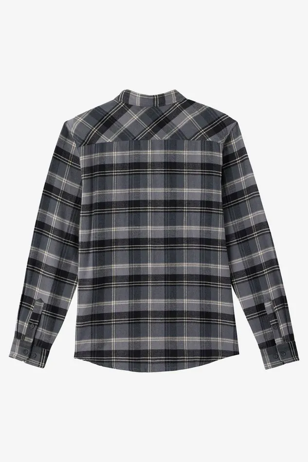 REDMOND PLAID STANDARD FIT LONG SLEEVE SHIRT Graphite Men O039NEILL Clothing