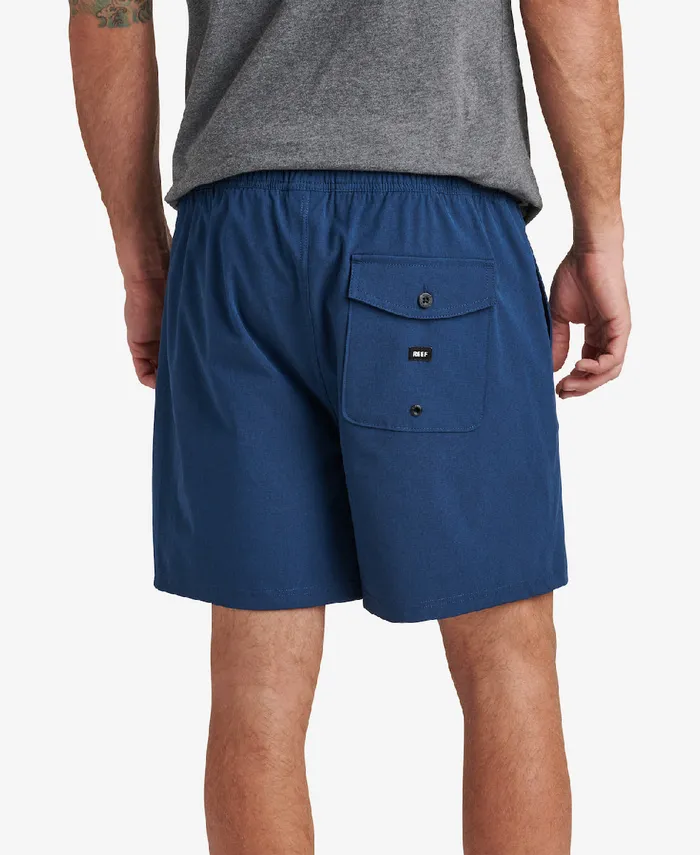 Reef Shorts Boardshorts and Pants Fields 17 Elastic Waist Walk Short Insignia Blu 8211 Men