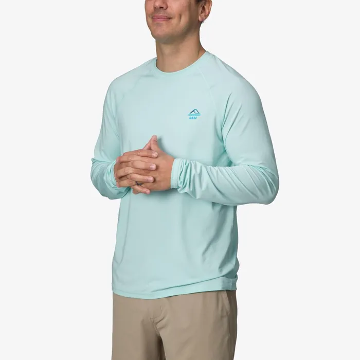 Reef Surf Shirts and UPF Apparel Hanford Long Sleeve Surf Shirt Upf 50 Clearwater 8211 Men
