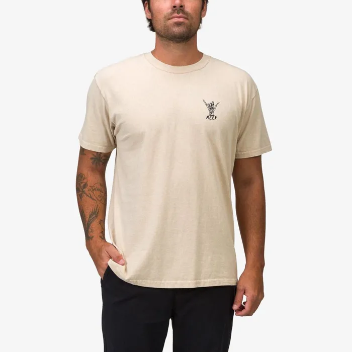 Reef TShirts and Shirts Carpal Short Sleeve Tee Fog Acid Wash 8211 Men
