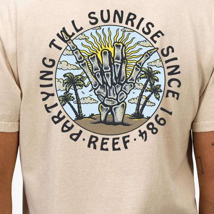 Reef TShirts and Shirts Carpal Short Sleeve Tee Fog Acid Wash 8211 Men