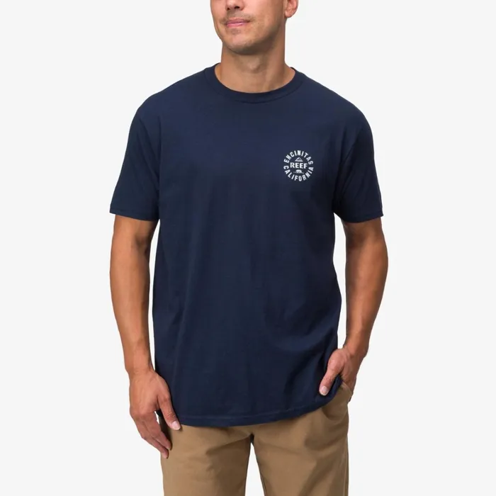 Reef TShirts and Shirts Rancho Tee Navy White 8211 Men Reef TShirts and Shirts Rancho Tee Navy White 8211 Men