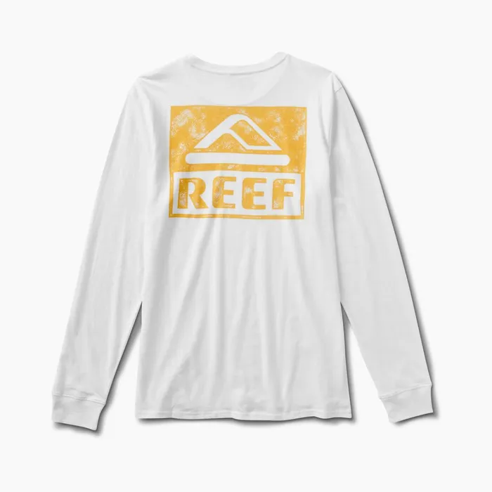 Reef TShirts and Shirts Wellie Graphic Long Sleeve Tee White 8211 Men Reef TShirts and Shirts Wellie Graphic Long Sleeve Tee White 8211 Men