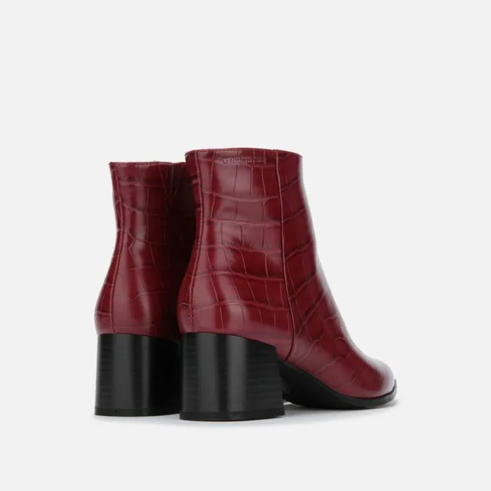 Roanne Ankle Bootie With Block Heel Burgundy Women Kenneth Cole Boots Booties