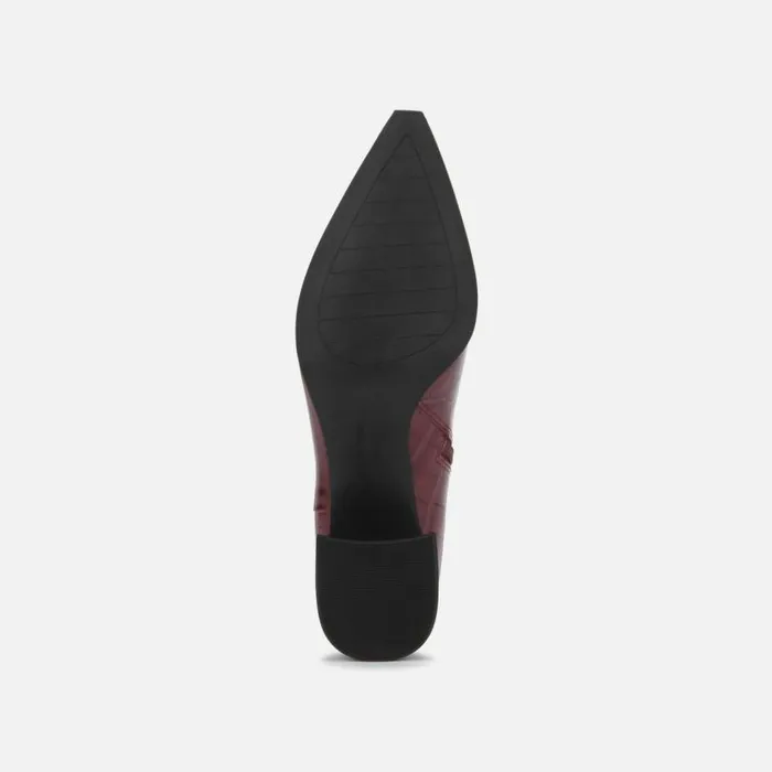 Roanne Ankle Bootie With Block Heel Burgundy Women Kenneth Cole Boots Booties