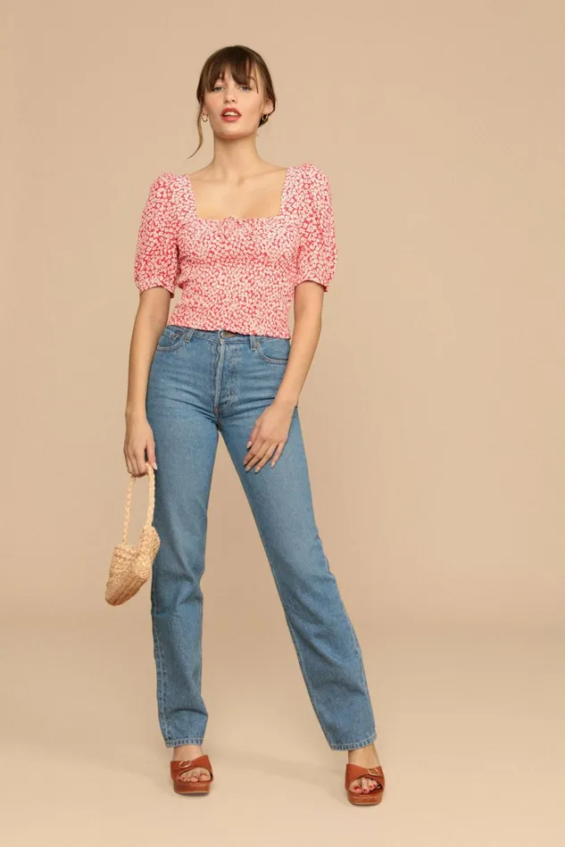 Rouje KATIA Top Coquelicot Fleurette Women Blouses and Tops