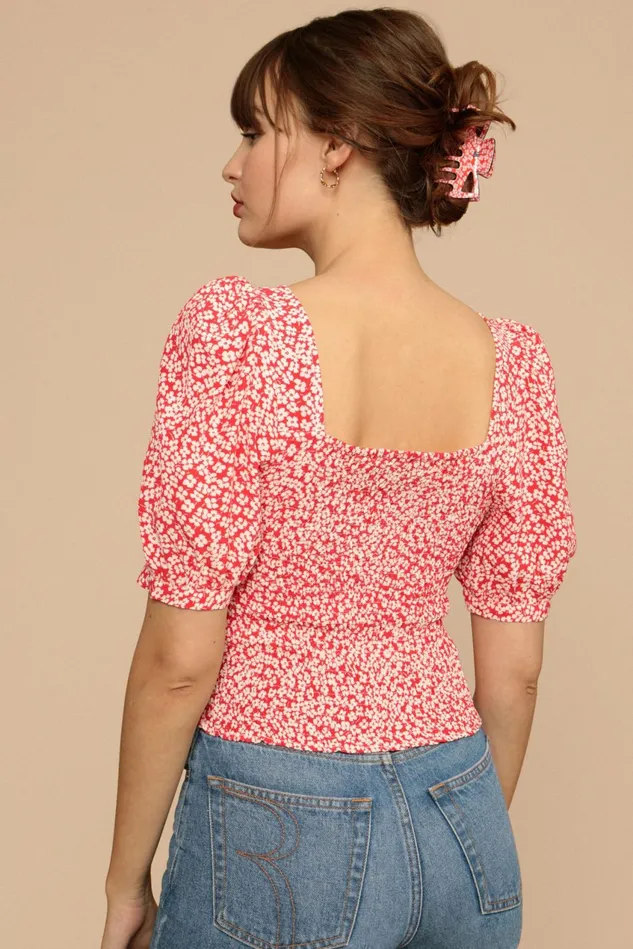 Rouje KATIA Top Coquelicot Fleurette Women Blouses and Tops