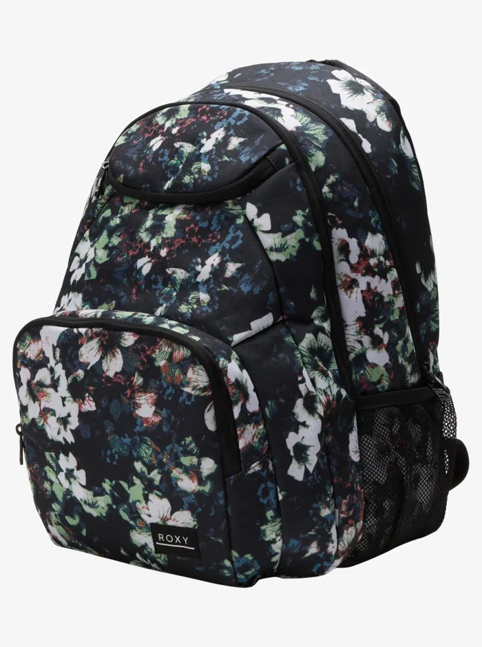 Roxy Backpacks Shadow Swell 24 L Printed Medium Backpack Anthracite Black Flowers La 8211 Women