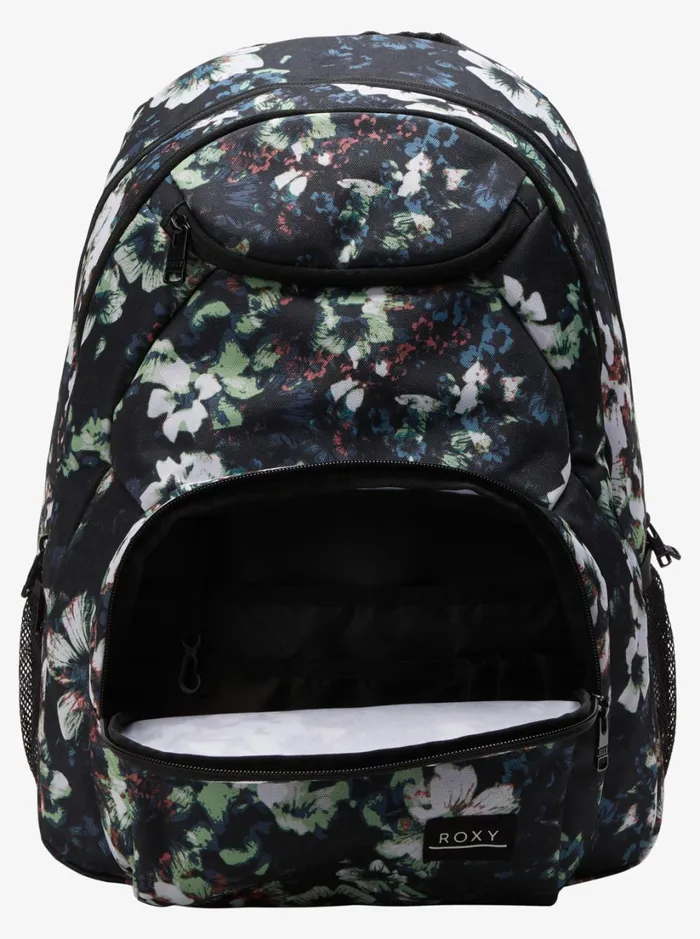 Roxy Backpacks Shadow Swell 24 L Printed Medium Backpack Anthracite Black Flowers La 8211 Women