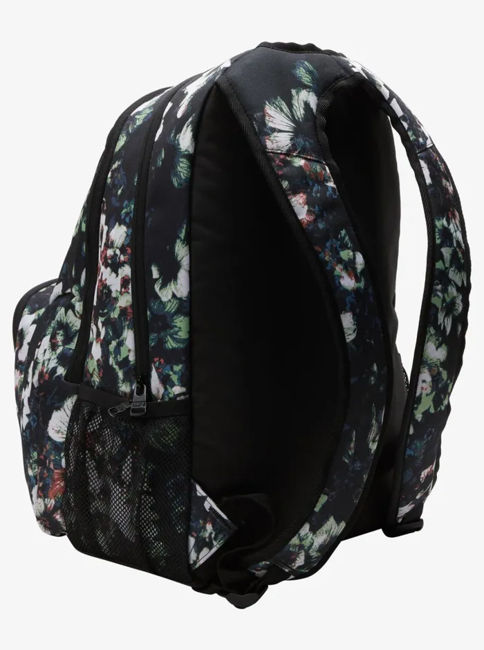 Roxy Backpacks Shadow Swell 24 L Printed Medium Backpack Anthracite Black Flowers La 8211 Women