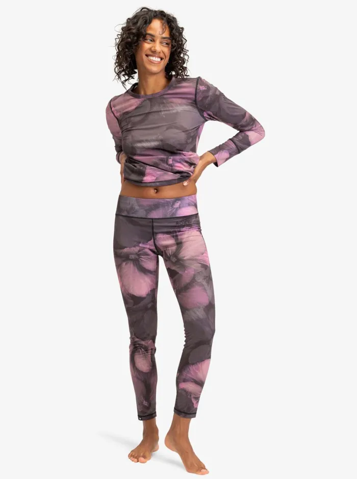 Roxy Base Layers Daybreak Technical Base Layer Leggings True Black Pansy Pansy 8211 Women