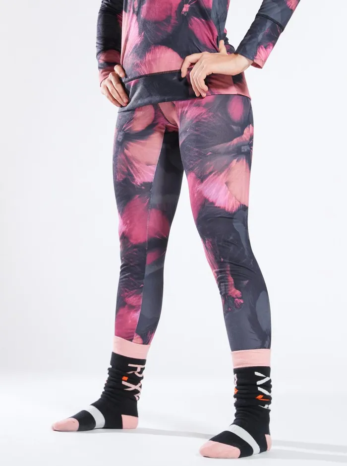 Roxy Base Layers Daybreak Technical Base Layer Leggings True Black Pansy Pansy 8211 Women