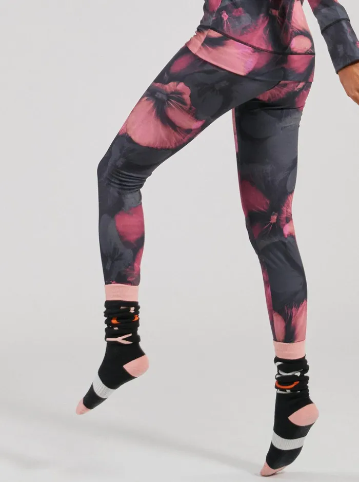 Roxy Base Layers Daybreak Technical Base Layer Leggings True Black Pansy Pansy 8211 Women