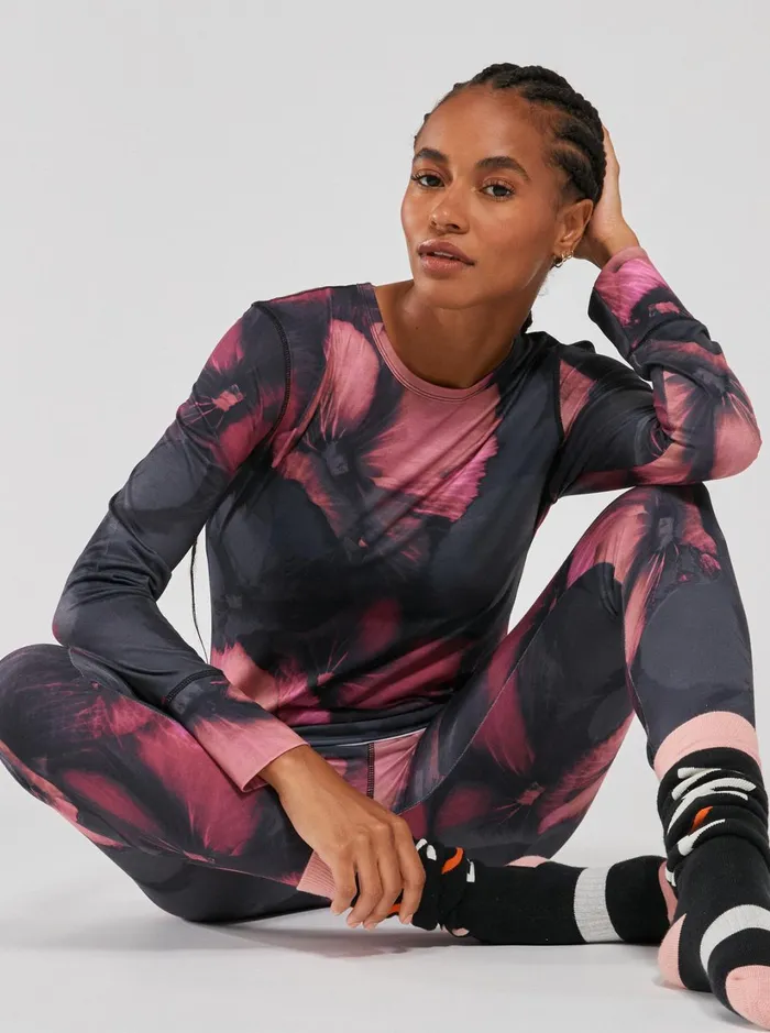 Roxy Base Layers Daybreak Technical Base Layer Leggings True Black Pansy Pansy 8211 Women