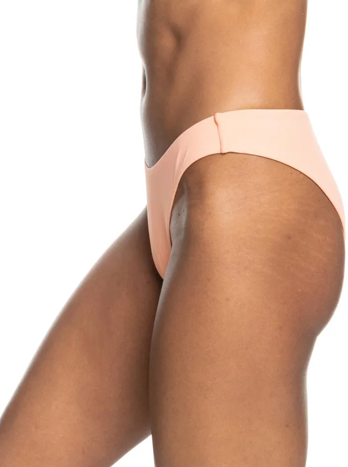 Roxy Bikinis Beach Classics High Leg Bikini Bottoms Papaya Punch 8211 Women