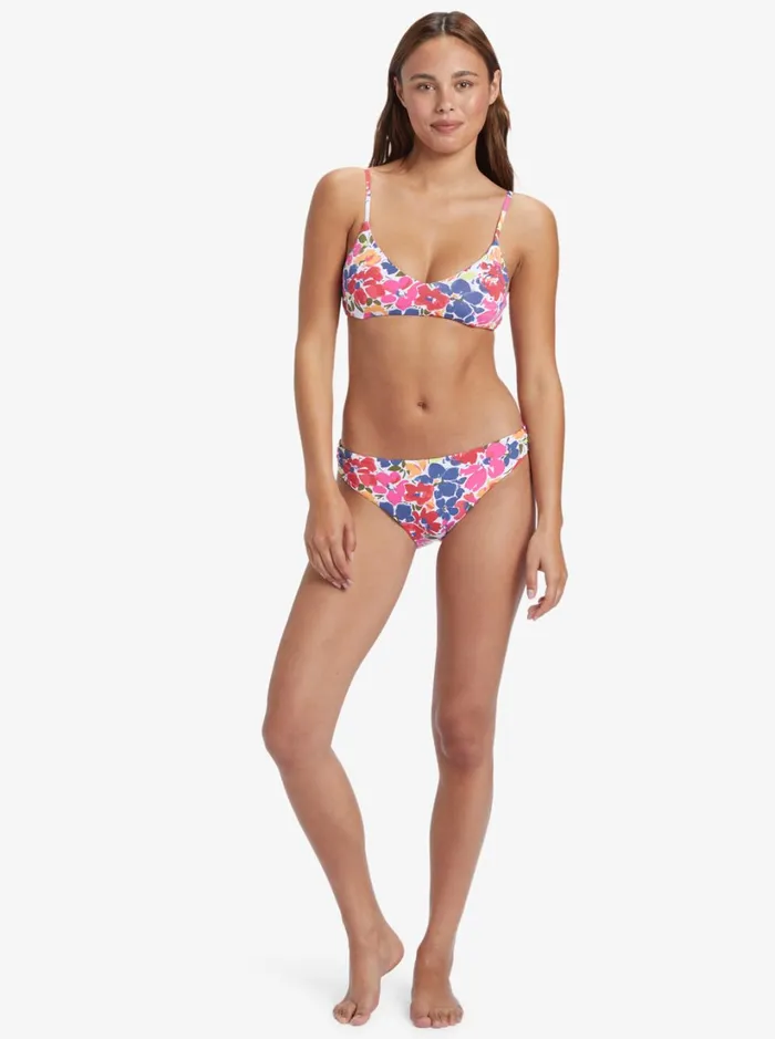 Roxy Bikinis Printed Beach Classics Athletic Triangle Bikini Top Bloomin Babe 8211 Swim 8211 Women
