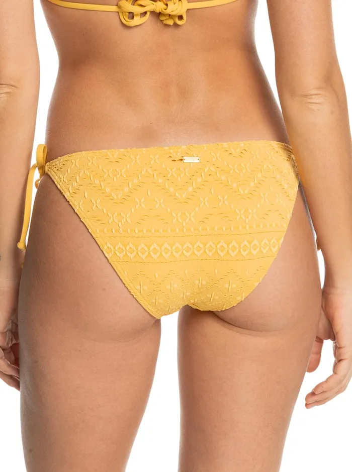 Roxy Bikinis Quiet Beauty Tie Side Bikini Bottoms Ochre 8211 Women