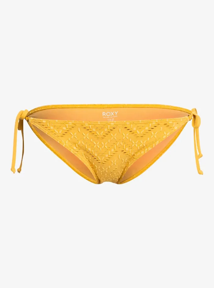Roxy Bikinis Quiet Beauty Tie Side Bikini Bottoms Ochre 8211 Women