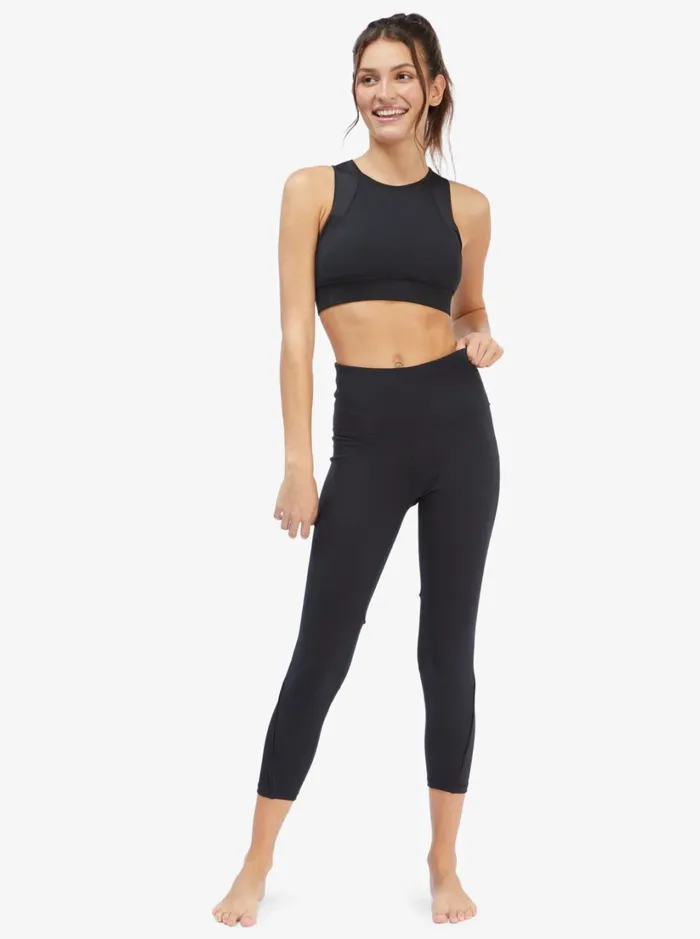 Roxy Bottoms Interstellar Disco Fitness Leggings Anthracite 8211 Women