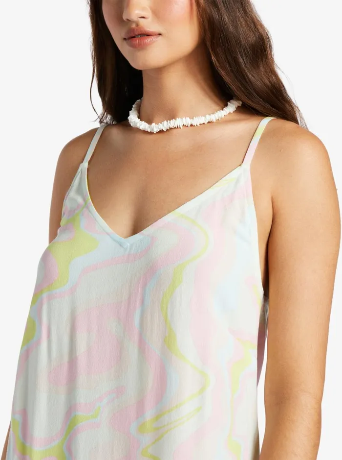 Roxy Dresses Daytrip Mini Vneck Slip Dress Ambroisia Swirl 8211 Women