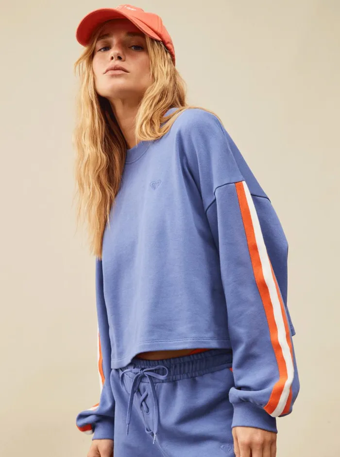 Roxy Fleece and Hoodies Bright Lights Sweatshirt Marlin 8211 Women