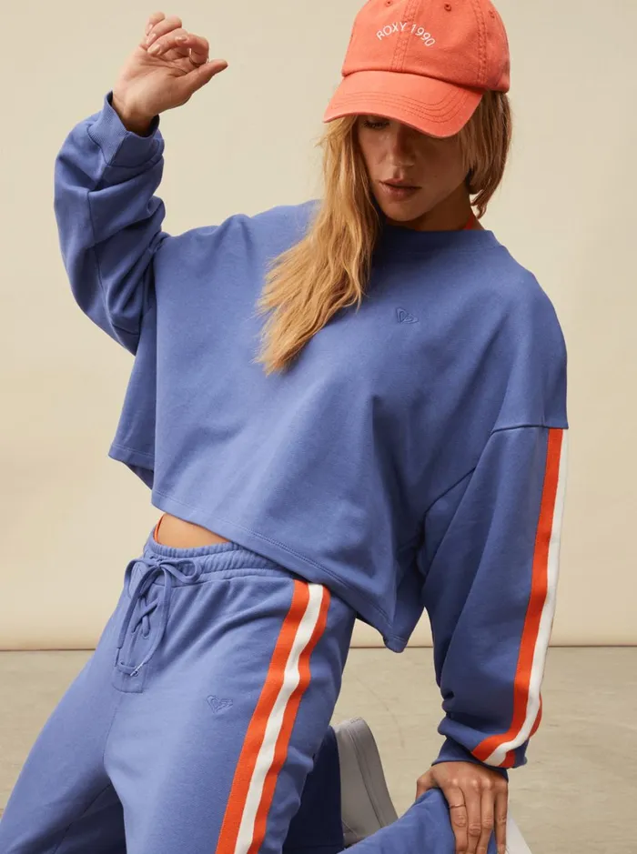 Roxy Fleece and Hoodies Bright Lights Sweatshirt Marlin 8211 Women