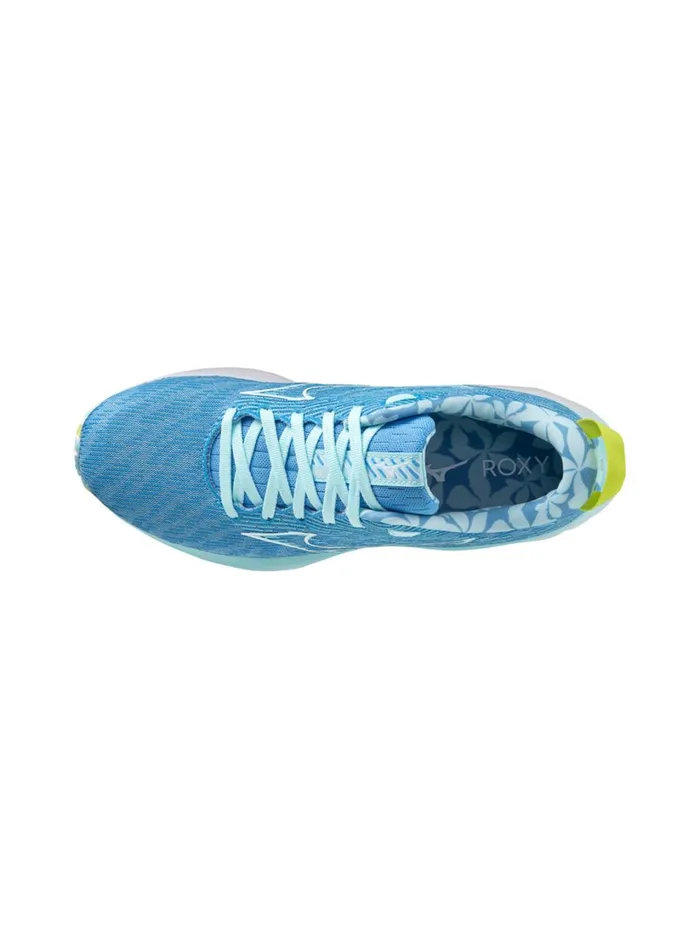 Roxy Running ROXY X MIZUNO Wave Rider 26 Running Shoes B072 Blue 8211 Women