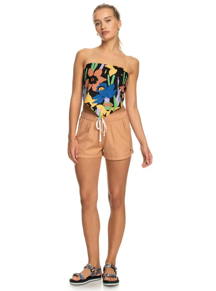 Roxy Shorts New Impossible Love Elasticized Shorts Cork 8211 Women