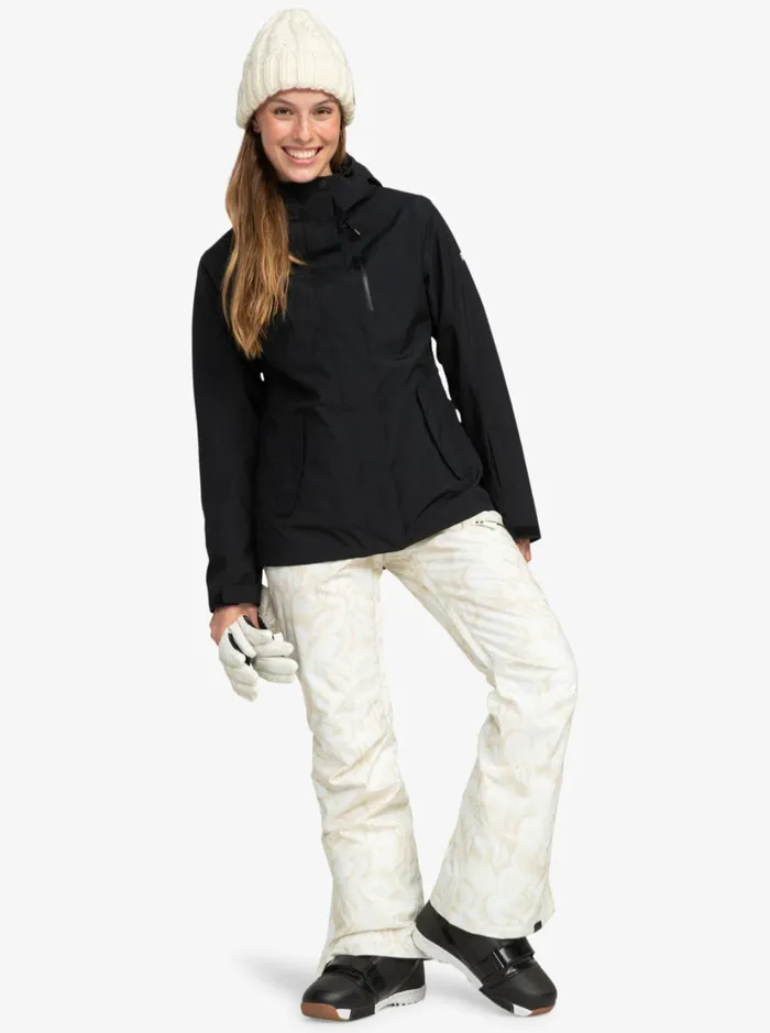 Roxy Snow Jackets Roxy Jetty 3in1 Technical Snow Jacket True Black 8211 Women
