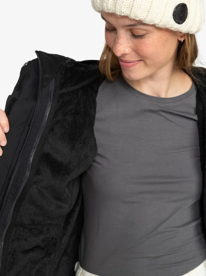 Roxy Snow Jackets Roxy Jetty 3in1 Technical Snow Jacket True Black 8211 Women