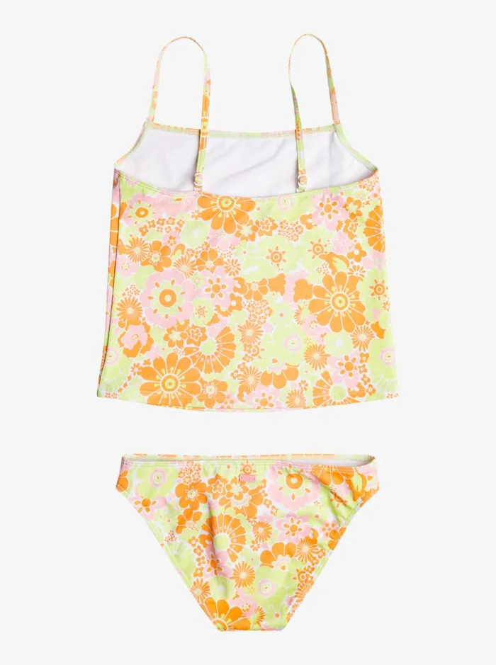 Roxy Swim Girl039s 416 Last In Paradise Two Piece Tankini Set For Girls Mock Orange Piece Of Paradise 8211 Women