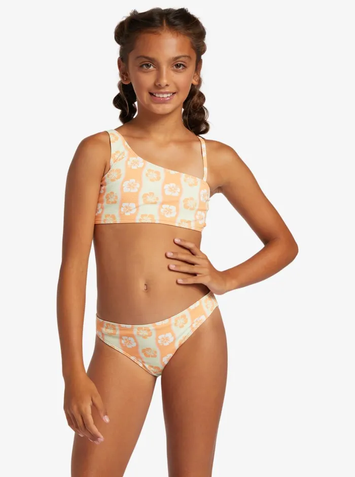 Roxy Swim Girl039s 416 Wavy Flower Two Piece Crop Top Bikini Set For Girls Ambroisia Wave Babe Big 8211 Women Roxy Swim Girl039s 416 Wavy Flower Two Piece Crop Top Bikini Set For Girls Ambroisia Wave Babe Big 8211 Women