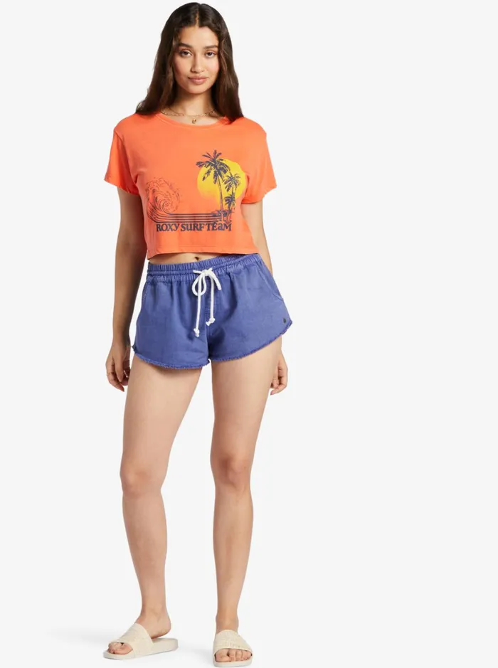 Roxy Tops Retro Surf Team Sleeveless Muscle TShirt Tigerlily 8211 Women