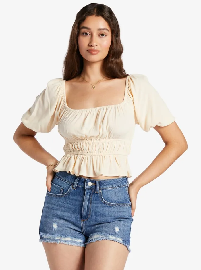Roxy Tops Warm Winds Crop Top Tapioca 8211 Women