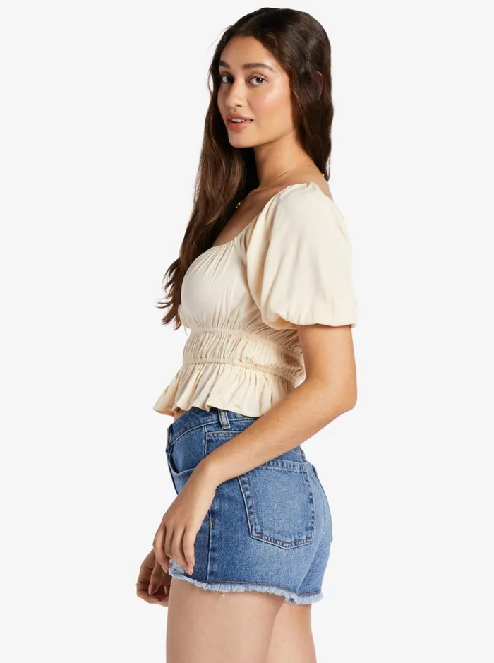 Roxy Tops Warm Winds Crop Top Tapioca 8211 Women