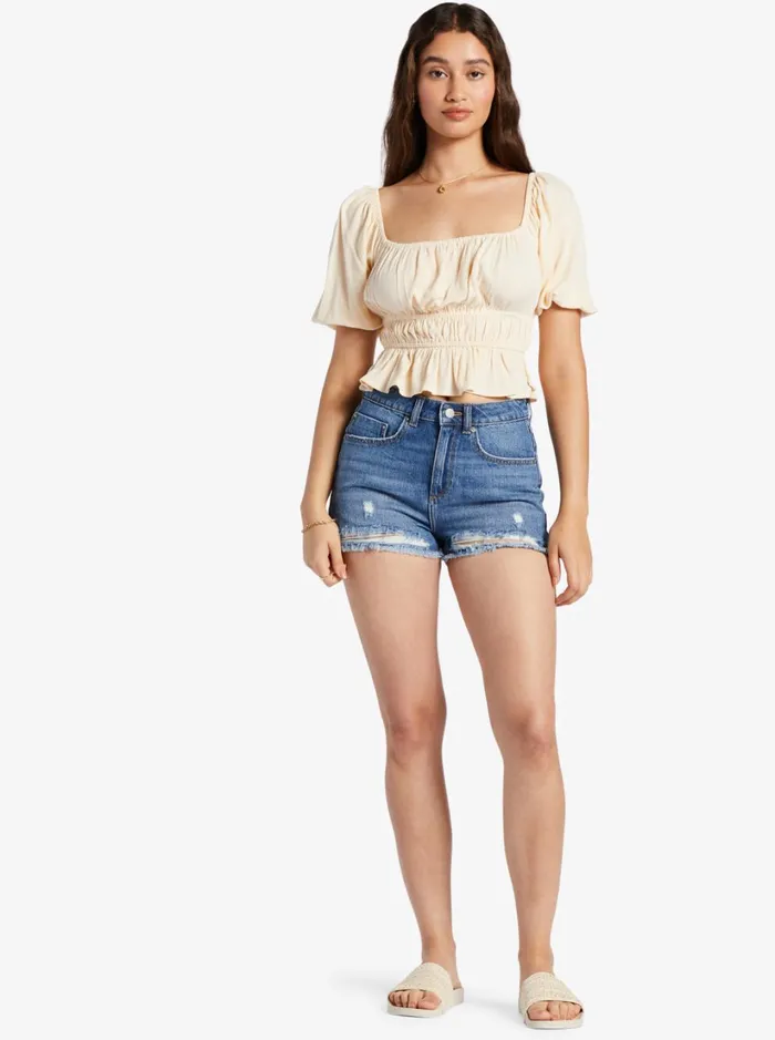 Roxy Tops Warm Winds Crop Top Tapioca 8211 Women
