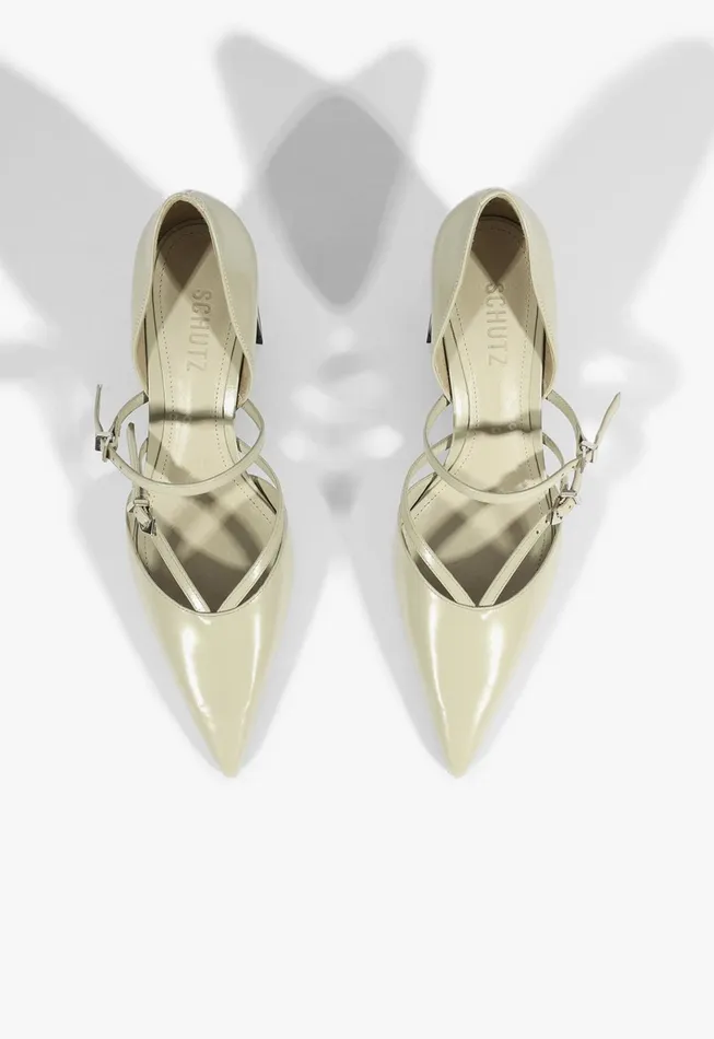 Rue Mid Pump Grey Women Schutz Shoes