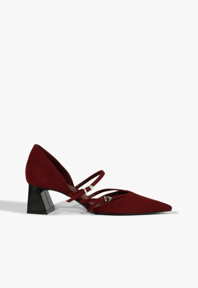 Rue Mid Pump Red Women Schutz Shoes