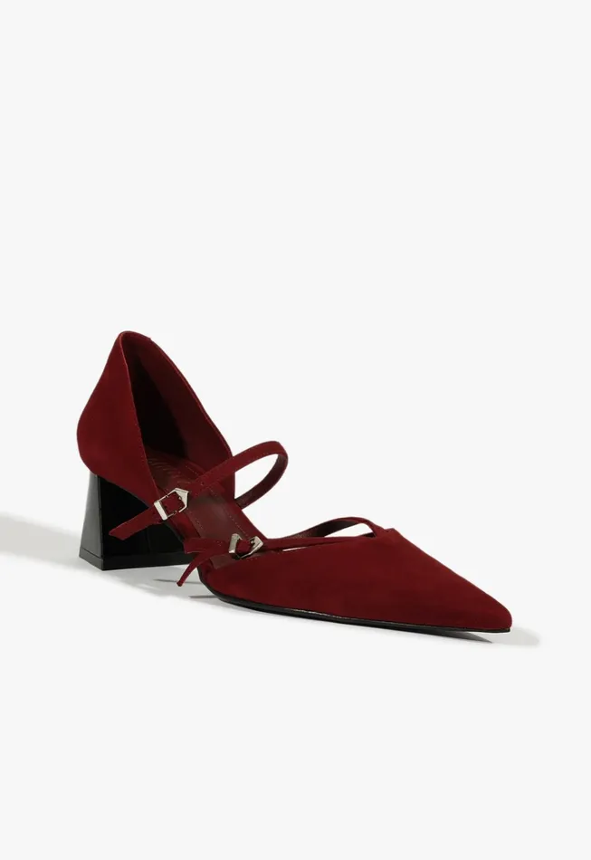 Rue Mid Pump Red Women Schutz Shoes