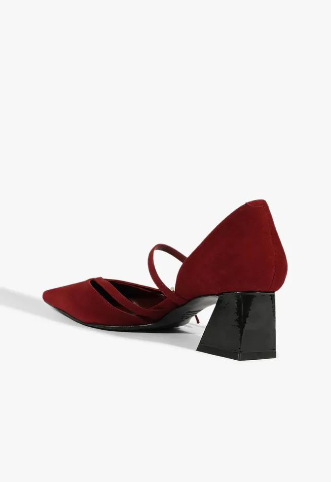 Rue Mid Pump Red Women Schutz Shoes
