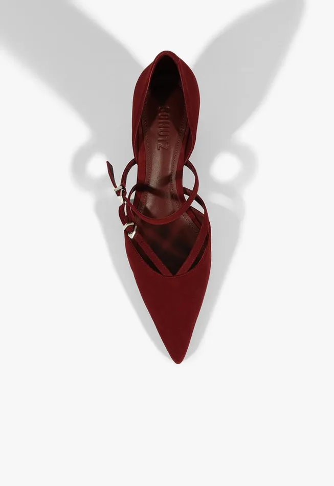 Rue Mid Pump Red Women Schutz Shoes