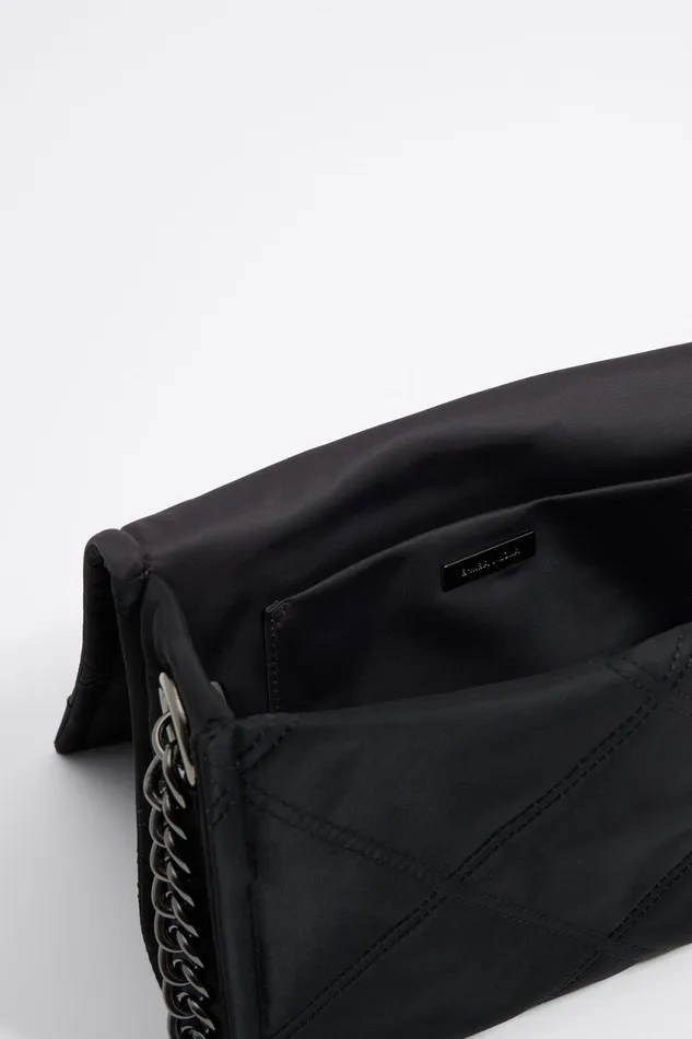 Sac Bandoulire Moyen Nylon Noir Black Women Bimba Y Lola Crossbody Bags