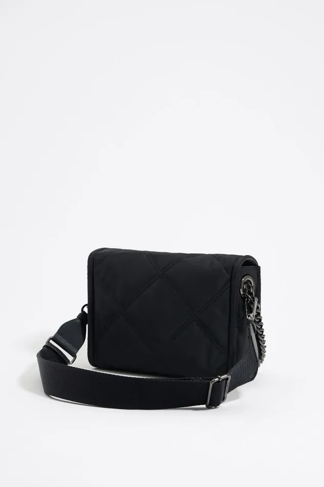 Sac Bandoulire Moyen Nylon Noir Black Women Bimba Y Lola Crossbody Bags